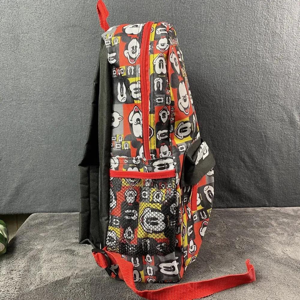 Walt Disney World Parks Mickey Mouse Backpack NWOT Colorful AOP Logo School Bag